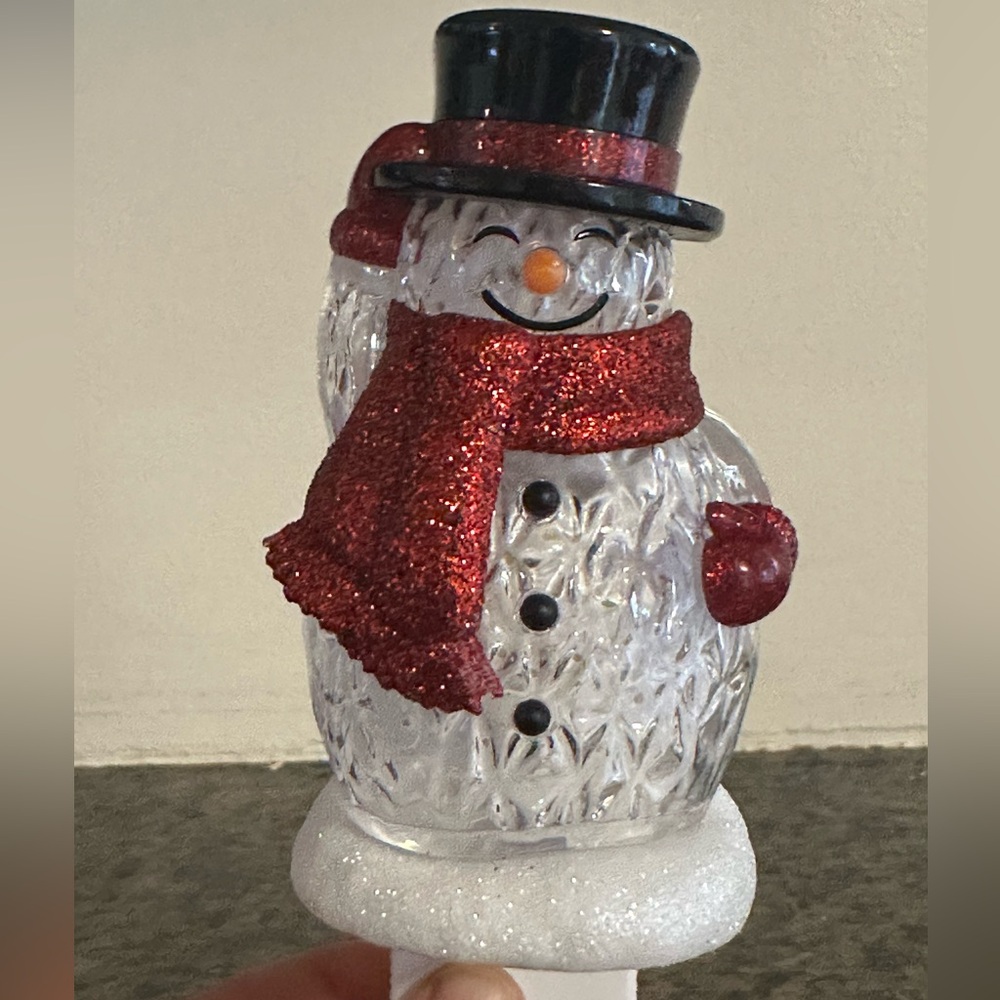 Bath and Body Works Snowman wallflower fragrance Diffuser Nightlight Christmas